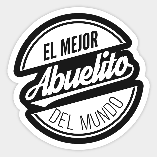 El Mejor Abuelito Del Mundo Camiseta Sticker by lucidghost